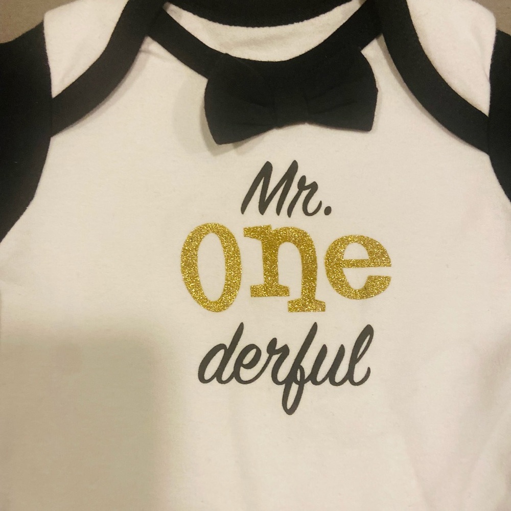 NEW Boy 1st Birthday Shirt Onederful bodysuit